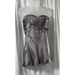 Banana Republic 100% Seide Abend Bustier Top, grau, Gr: 10, Hochzeit, 82-48 - Bild 1 von 15