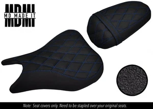 FITS SUZUKI GSXR 125 18-24 CUSTOM GRIP VINYL SEAT COVERS SET DSG2 BLUE ST - Picture 1 of 4
