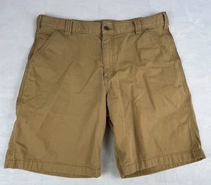 Carhartt Shorts Mens 36 Brown Work Wear Relaxed Fit Cargo Canvas - Picture 1 of 9