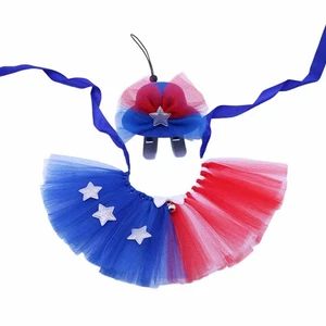4TH of July Dog Costume Set 2Pcs Pet Independence Day Costume Costume - Picture 1 of 6