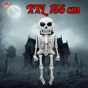 XXL Folienballon Skelett Riesen Ballons Halloween Horror Deko Lebensgroß Outdoor - Bild 1 von 7