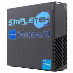 Lenovo M92 i5 Windows 10 PC 8GB 120GB Desktop Computer RS232 Serial Com ( - Picture 1 of 4