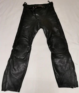 Leder Hose Motorrad Hose echt Leder Größe 94 original 80er Jahre Wilh. Krawehl - Bild 1 von 11