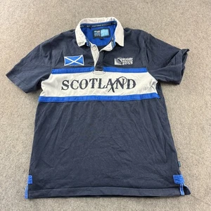 Schottland Rugby Poloshirt Herren mittelblau WM 2015 Union Jersey - Bild 1 von 13