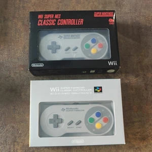2 Boxed Rare Club Nintendo Exclusive Wii Super NES Famicom Classic Controllers - Picture 1 of 6