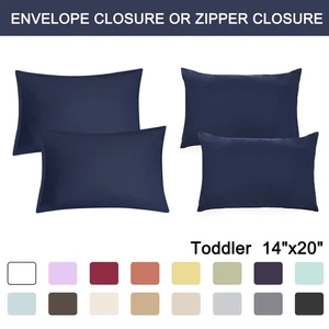 2 Stück Reisegröße Kissenbezüge weich 1800 Mikrofaser Kissenhülle Bezüge 17 Farben - Bild 1 von 11