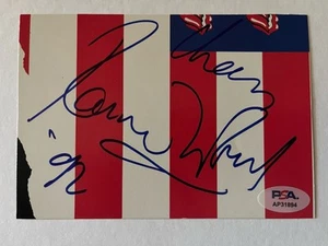 Foto cortada autografiada firmada por Ronnie Wood Rolling Stones de 4"x6" certificada por BAS - Imagen 1 de 1