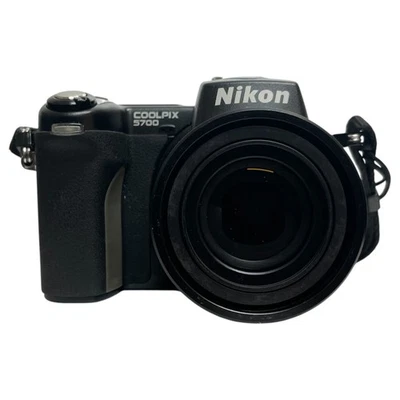 Nikon COOLPIX 5700 5MP Digital Camera 8x Optical Zoom Black From Japan Used #301 - Image 1 of 4