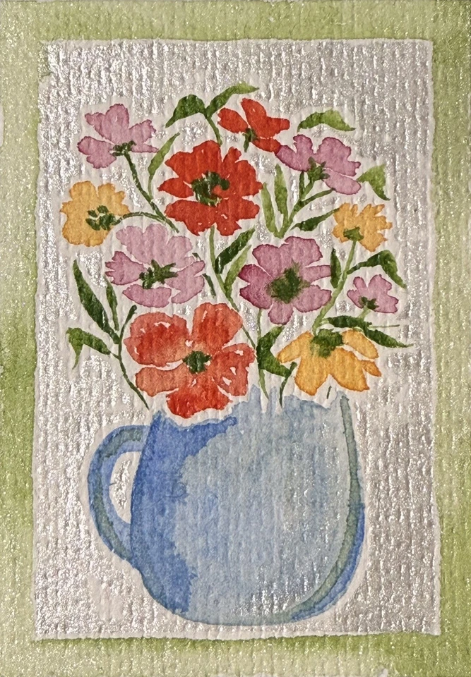 ACEO Original Mixed Media Painting Art Card - Image 1 of 1