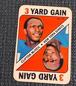 1971 Topps Football Game Inserts Clifton McNeil #36 - VG/EX - No Creases - Picture 1 of 2