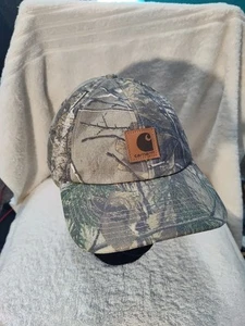 CAPPELLO VINTAGE CARHARTT REALTREE MIMETICO SOPRA LE ORECCHIE TAGLIA L/XL - Foto 1 di 11