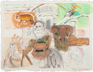 Larry Rivers, Bronx Zoo, Lithograph in colors on wove paper, signed and numbered - Picture 1 of 5
