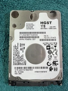 HGST 1 TB SATA 2.5" HDD HTS541010B7E610/1W10082 Wiped/tested - Picture 1 of 2