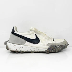 Nike Womens Waffle Racer Crater CT1983-104 White Running Shoes Sneakers Size 6.5 - Foto 1 di 12