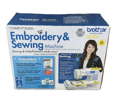 NEW Brother SE350 Computerized Embroidery Sewing Machine UNUSED - Image 1 of 3