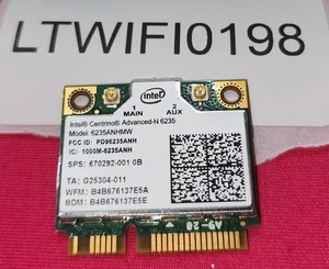LTWIFI0198 - Intel Centrino Advanced-N 6235 6235ANHMW WiFi card HP 670292-001 - Picture 1 of 5