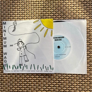 MINIMUM WAGE - Bad Reception 7" EP 45 (Private) 1986 FL KBD Punk Wave Indie EMO - Picture 1 of 2