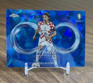 Luka Modric 2024 Topps Chrome UEFA Euro Sapphire Infinite #IS-6 Case Hit SSP - Picture 1 of 2