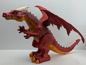 ZURU Robo Alive Red Dragon Roaring Figure Walks And Sounds PreOwned Wing Issues - Picture 1 of 12