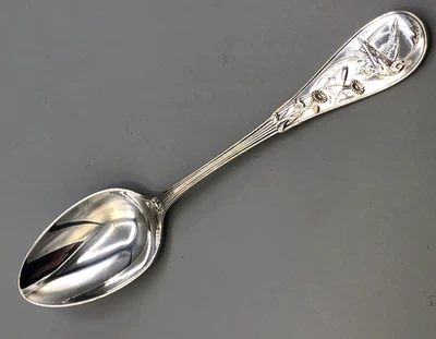 Colher de sopa oval única prata esterlina Audubon by Tiffany 7 1/8" - Imagem 1 de 4