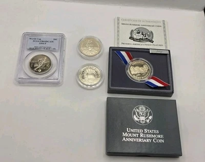 US Commemorative Half Dollars 1986 1989 1991 & 1994.Lot Of 4.ALL UNCIRCULATED. - Image 1 of 4