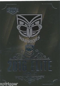 2016 NRL Elite Base Card (169) WARRIORS Checklist - Picture 1 of 1