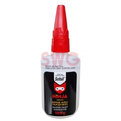 10x100/400ml Ninja Kleber Cyanacrylat Sekundenkleber mit Aktivator MHD 6/25 - Bild 1 von 3