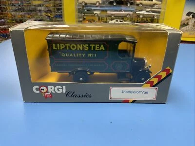 CORGI  CLASSIC  THORNYCROFT VAN   #914 LIPTON’S TEA NEW - Image 1 of 4