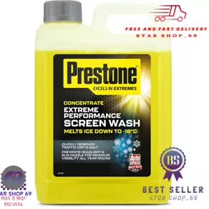 Prestone Car Screen Wash Concentrate - Makes 50L, Protects to -18°C, 2.5L - Picture 1 of 6