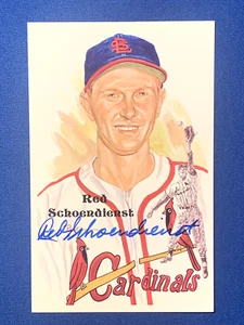 Red Schoendienst HOF Autographed Perez Steele Original Postcard Cardinals - Picture 1 of 2