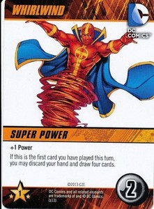WHIRLWIND DC Comics Deck Building Game card HEROES UNITE RED TORNADO