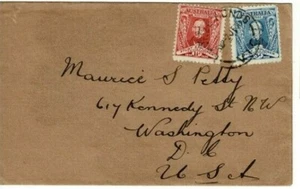 Stamps 1930 Australia Sturt pair on plain cover first day Moonee Ponds postmark - Imagen 1 de 1