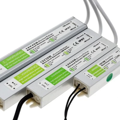 DC 12V LED Trafo Transformator Netzteil Wasserdicht IP67  LED Strip 10W-350W DHL - Bild 1 von 4