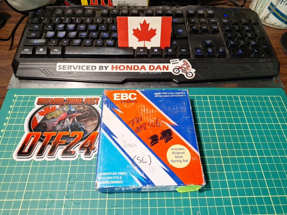 Zapatas de freno Yamaha YZ YFM XT TW IT TT DT SR EBC506 para 1980-1991 80-600cc Foto 1 de 4