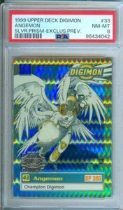 Digimon Angemon Silver Prism 1999 Upper Deck vista previa exclusiva #33 PSA 8 - Imagen 1 de 2