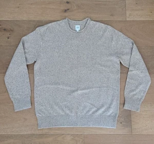 Gap Men's Sweater Crew Neck Wool Blend Heathered Beige Size L NEW WITH TAGS!! - Picture 1 of 5
