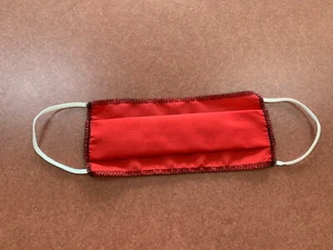 Rote Farbe Gesichtsmaske, wiederverwendbar, waschbar, eine dünne Schicht, Baumwolle, Made in USA - Bild 1 von 3