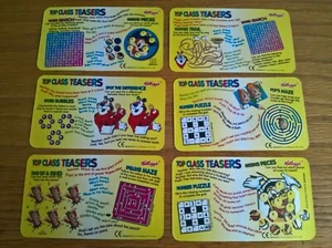 Kelloggs Müsli Sammelkarten Top Class Teaser Puzzles/Aufkleber komplett Full Set - Bild 1 von 2
