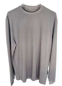 NWT-Roundtree & Yorke Long Sleeve Gray Performance pullover Sz-M - Picture 1 of 7