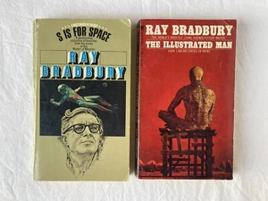 2 Vintage Bantam Paperbacks by Ray Bradbury: Illustrated Man, S is for Space VG - Imagen 1 de 19
