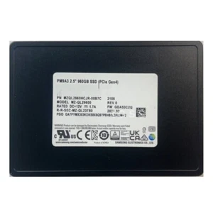 Samsung PM9A3 960GB SSD 2.5" NVMe PCIe Gen4 Solid State Drive MZQL2960HCJR-00A07 - Picture 1 of 1