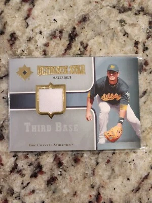 2007 Upper Deck Ultimate Star Collection Materials Eric Chavez Relic SM-EC B - Image 1 of 2