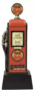 11 3/4" Vintage Old Fashion Gas Pump Route 66 art Sculpture hand painted detail - Picture 1 of 1