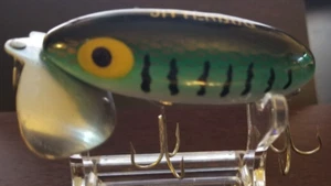 RARE Vintage Fred Arbogast JITTERBUG Baby Bass/White Belly 2 1/2" Topwater Lure - Picture 1 of 9