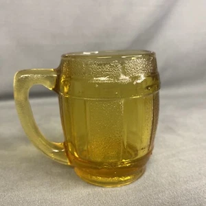 Porta stuzzicadenti botte whisky vetro ambrato vintage manico 2,25" - Foto 1 di 4