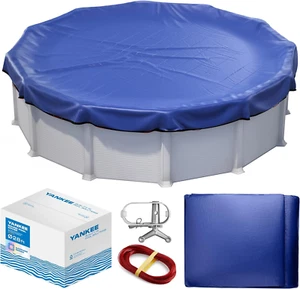 28Ft round Pool Cover Extra Thick & Durable Above Ground Pool Cover Uv Resistant - Picture 1 of 12