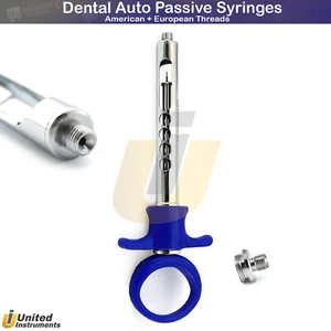 Self-Aspirating Anesthesia Syringe 1.8ml Blue Auto Passive Dental Anesthetics CE - Picture 1 of 4