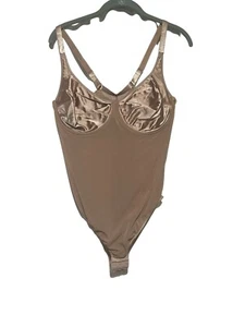 Body transparente desnudo brillante Lane Bryant con correas ajustables y soporte con aros - Imagen 1 de 4