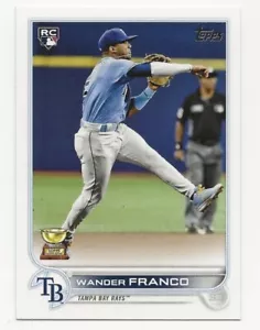 2022 Topps Factory Set WANDER FRANCO Rookie Photo Image Variation RAYS RC #215 - Picture 1 of 2