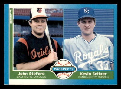 1987 Fleer #652 John Stefero / Kevin Seitzer - Image 1 of 2